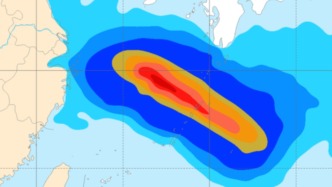 台风“贝碧嘉”或于16日凌晨至上午在浙江台州到江苏启东沿海登陆