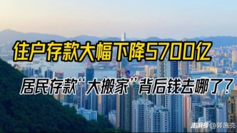 住户存款大幅下降了5700亿元，钱都流去哪里了？