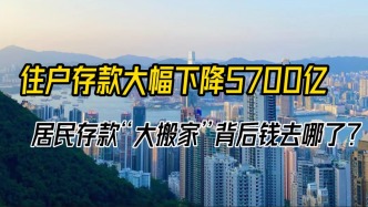 住户存款大幅下降5700亿，居民存款“大搬家”背后钱去哪了？