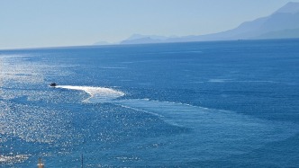 土耳其爱琴海和爱琴海边的福卡小镇