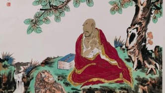紫袍罗汉·千年首创——记画家方传军的罗汉图