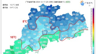 冷空氣持續補充，廣東晴燥天氣持續 