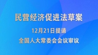 民营经济促进法草案提请全国人大常委会会议审议