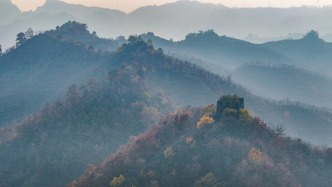 河北遵化：冬季古长城风景如画