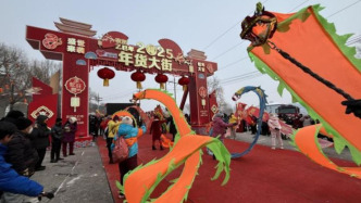 黑龙江鹤岗：赶大集买年货，中外游客共享东北年俗