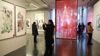 以书画传递新春祝福，人美社举办特展“东方微笑”