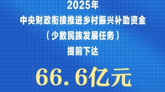 提前下达66.6亿元！助力推动民族地区高质量发展