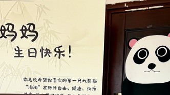 不掃興的女兒真好！媽媽迷大熊貓，女兒爆改家門口為其慶生