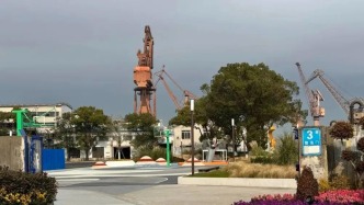 前身為中華造船廠，上海復興島上的船臺公園將貫通開放