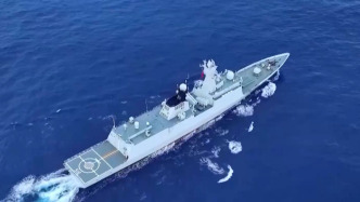中國海軍艦艇在臺島周邊海域呼叫中國臺灣艦船：元宵節快樂！