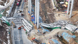 韓國忠清南道高速公路垮塌致4死5重傷