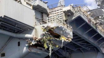 美海軍“杜魯門”號航母重新執行任務，此前與貨船碰撞受損