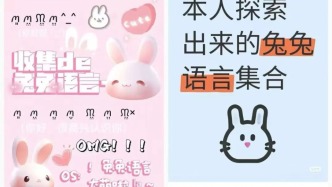 好可愛的“語言”！兔兔文，你能看懂嗎？