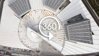 360°全景｜超级震撼！魔都这把“巨型折扇”正在缓缓打开