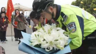 清明祭英烈，上海警、校攜手共同緬懷革命先烈