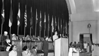 历史上的今天｜1955年4月17日，周恩来总理率中国代表团参加万隆会议
