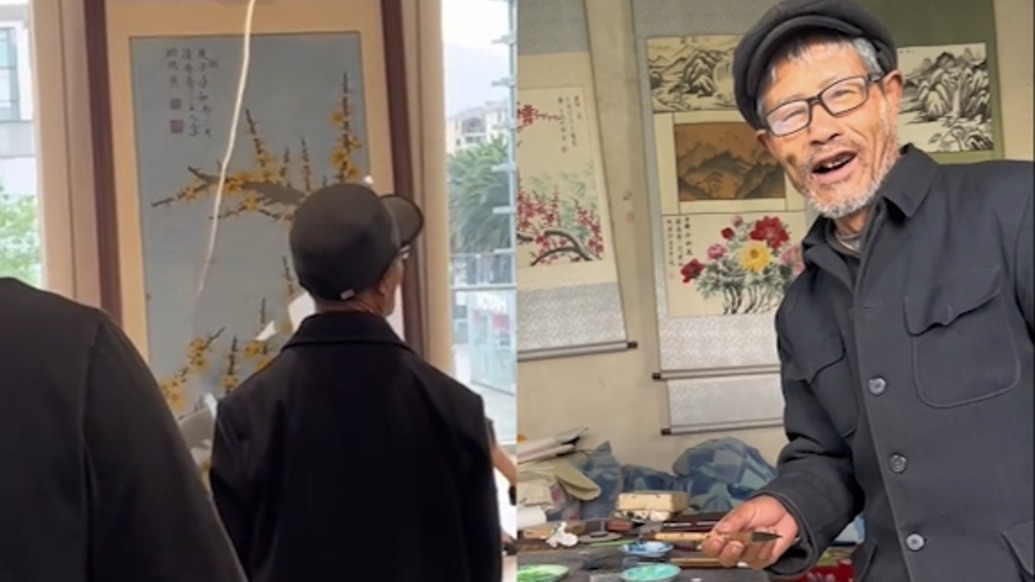 從菜市場(chǎng)到藝術(shù)展，“梵高大爺”說他圓夢(mèng)了