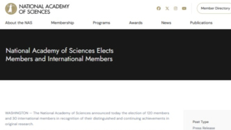 屠呦呦，当选美国科学院外籍院士