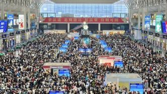 鐵路上海站迎五一假期客流最高峰，今日預計發送77萬人次
