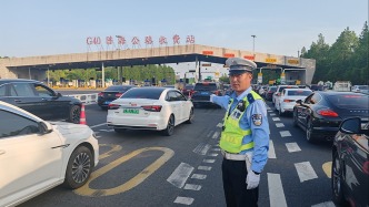 G40迎来返程大车流，今明两日预计超13万辆车经长江隧桥进沪