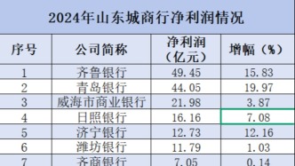 山东14家城商行中，仅剩枣庄银行年营业收入不足10亿
