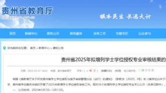 贵州省，拟新增36个学位点