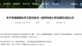 985大學(xué)，擬撤銷碩士點