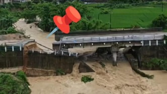 广东信宜一座在建桥梁暴雨中垮塌，镇政府：未造成人员伤亡