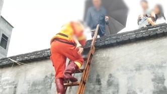 背、抱、攙扶！玉林遭遇強降雨，消防轉移被困群眾