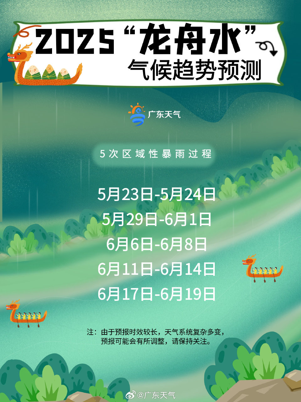 广东“龙舟水”开启：降水少于去年，但仍比常年多两成