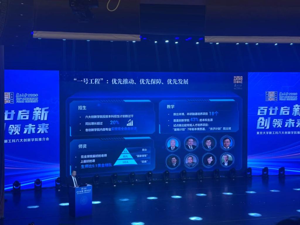 复旦新工科六大创新学院今年计划招生超千人，同比增长超过20%