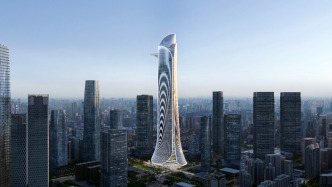 上海在建的“浦西第一高樓”冒出地面，項目進(jìn)入地上施工階段