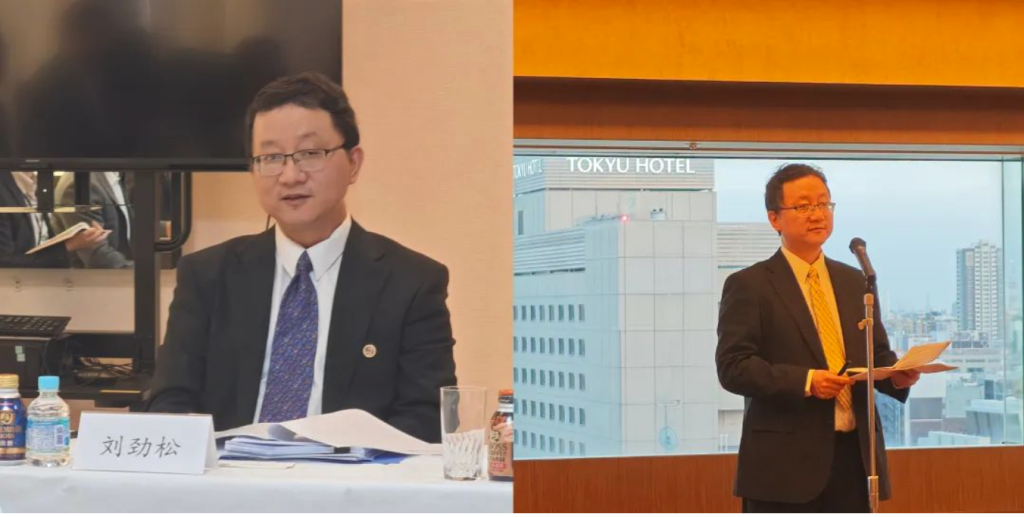 外交部亚洲司司长刘劲松在“乒乓外交”发祥地——名古屋与日本友人交流