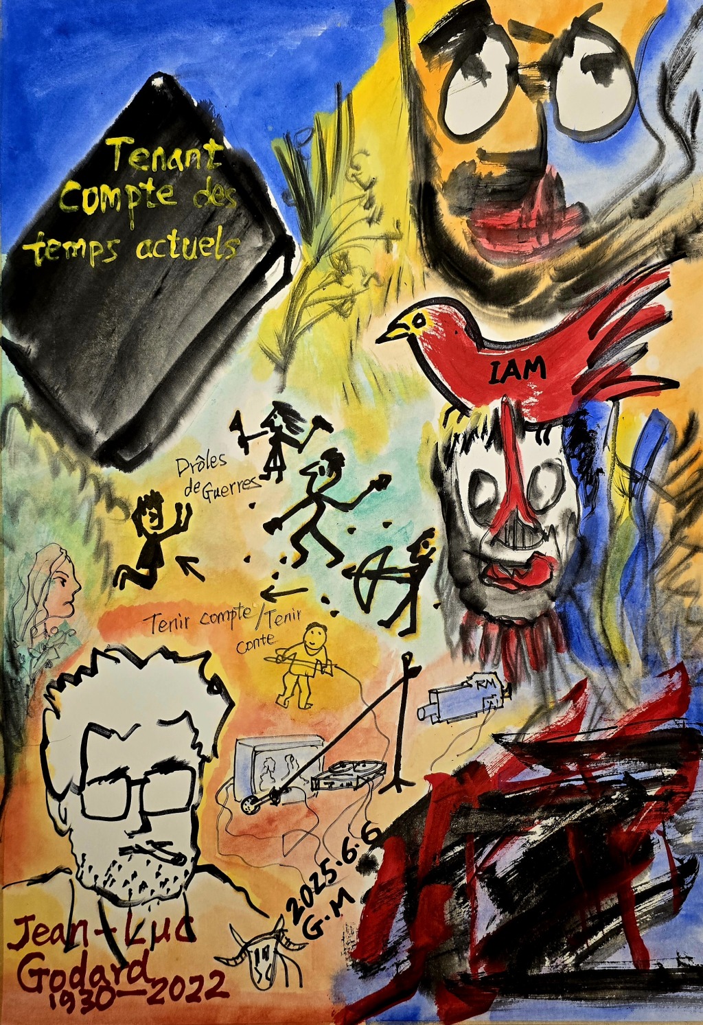 李公明｜一周画记：戈达尔——图文拼贴实验中的思辨性