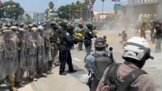 特朗普与美国民主党州长就洛杉矶抗议冲突相互指责