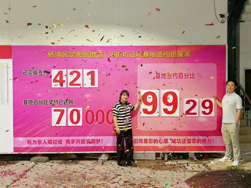 上海两个征收基地实现高比例签约