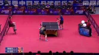 2025乒超聯賽第一階段比賽，樊振東3比2勝林詩棟