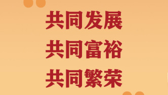 第一觀察｜“共同發展、共同富裕、共同繁榮”