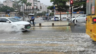 廣東珠海發布暴雨紅色預警，全市全天停課
