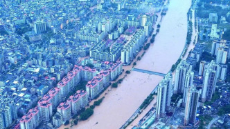廣東懷集遭遇創紀錄洪水后多地有電力設施受損，正組織搶修