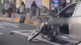 警方通報(bào)天津機(jī)場一司機(jī)開門下車被撞：排除酒駕毒駕、開“斗氣車”等問題