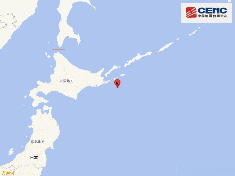 日本北海道沿岸远海发生6.2级地震，震源深度10公里