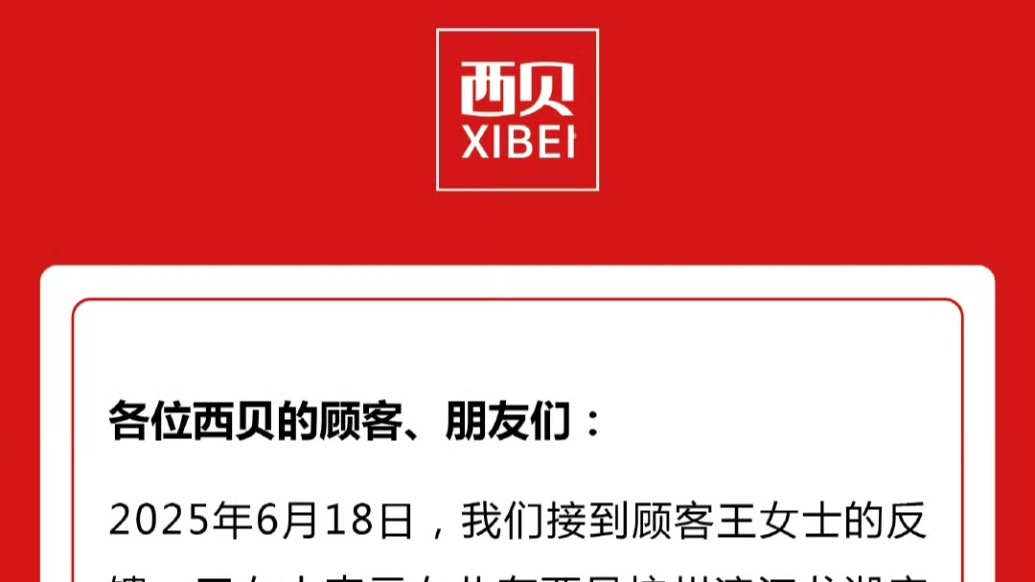 西贝就“6岁女孩被服务员拍照当背景图”致歉：照片删除，涉事员工去年已离职