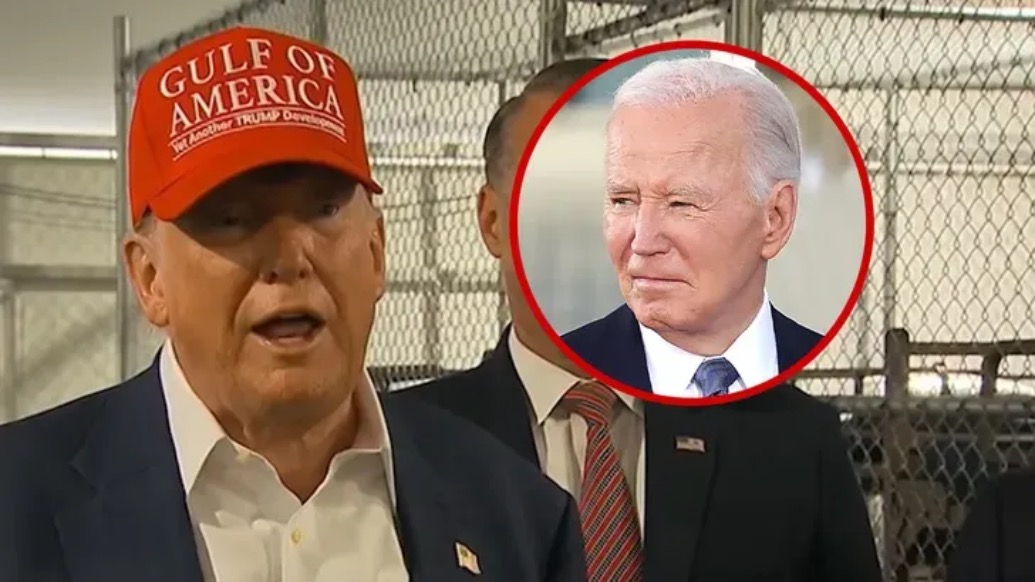 特朗普视察“鳄鱼恶魔岛”，面对镜头朝拜登爆粗