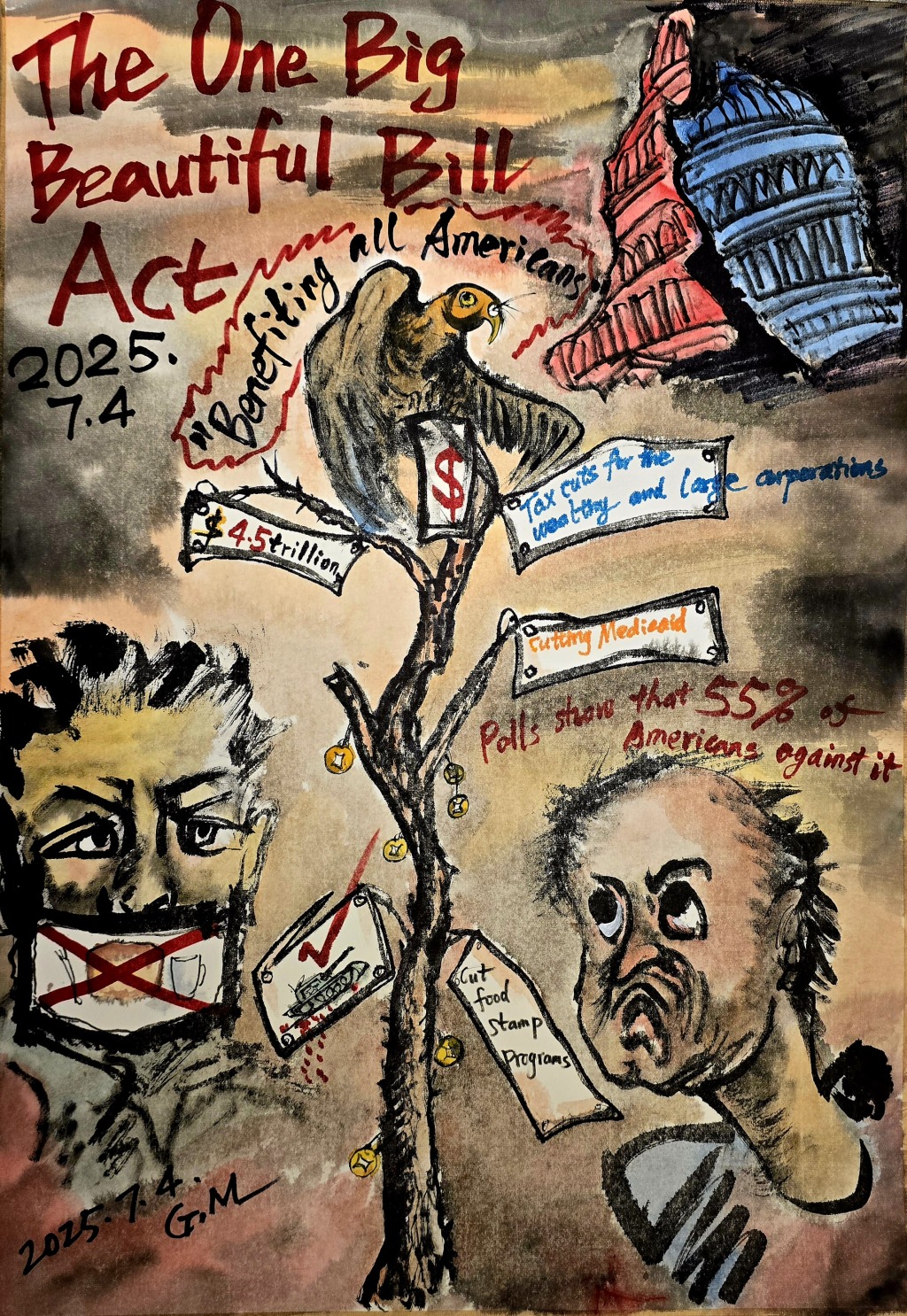 李公明｜一周画记：美国“大而美”税收和支出法案正式生效