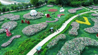 在大河堡花?！岸闾枴保哌M大山里的“涼都后花園”