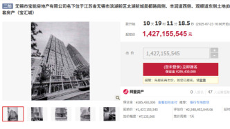 無錫寶能城部分物業(yè)25.17億元將被二拍，擬拍賣C地塊已質(zhì)押給長安國際信托