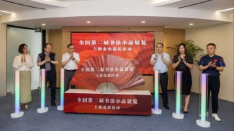 全国第二届书法小品展移师市郊金山巡展