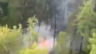 现场视频丨俄失联客机残骸被发现时正在燃烧