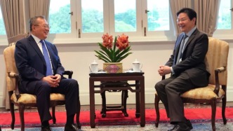 新加坡人民行動(dòng)黨秘書長、政府總理黃循財(cái)會(huì)見劉建超